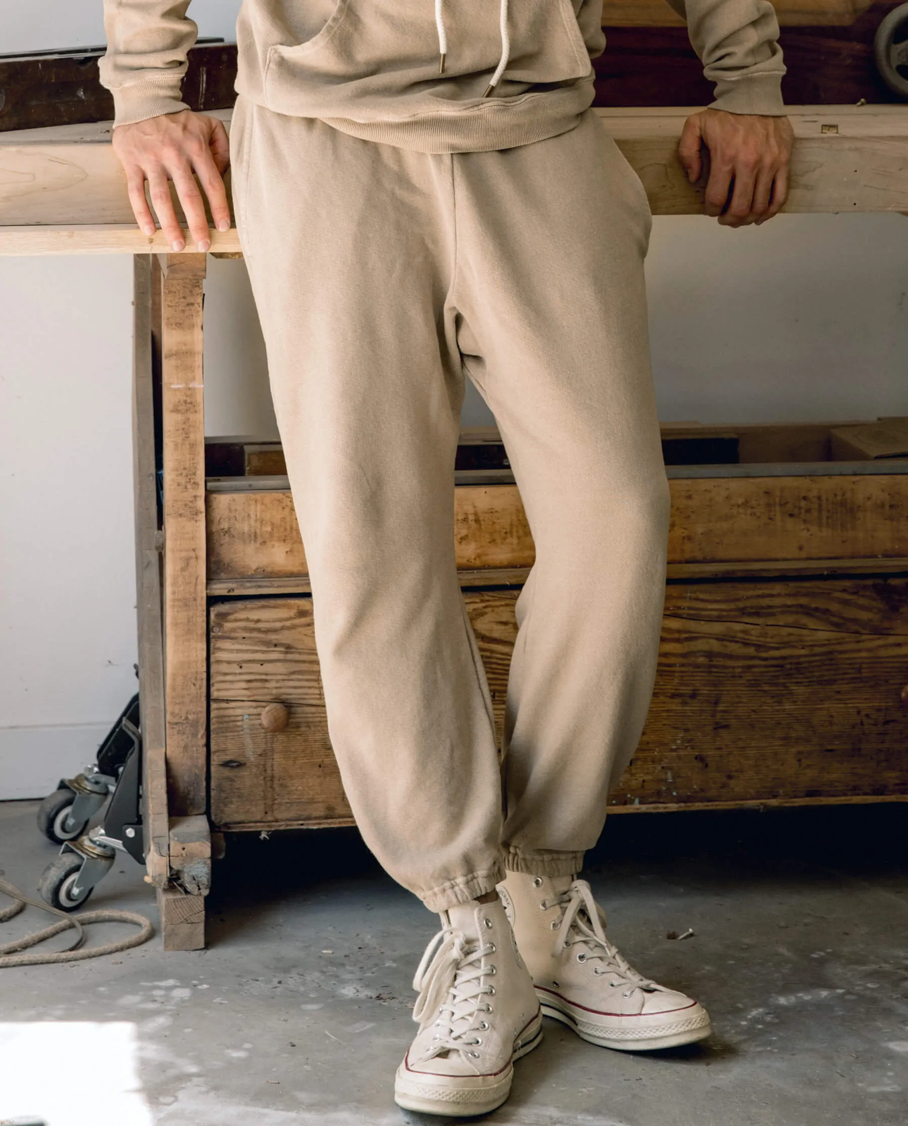 The Men's Stadium Sweatpant. -- Fawn sold by THE GREAT. product image thumbnail 5