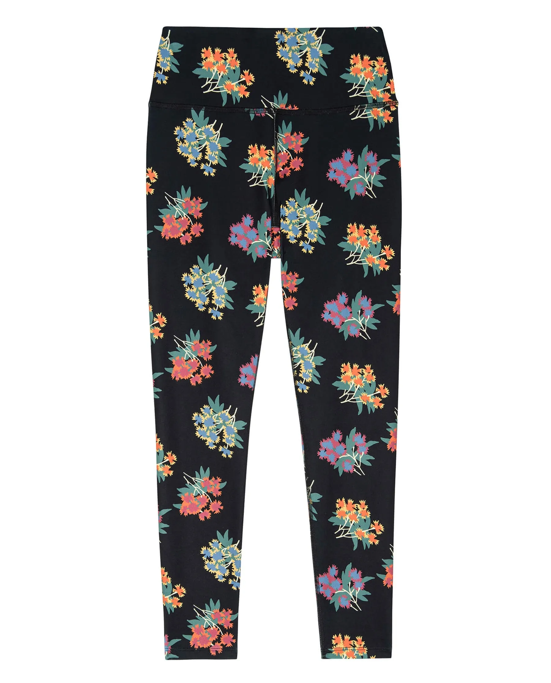 The Journey Legging. -- Black Palisade Floral sold by THE GREAT.