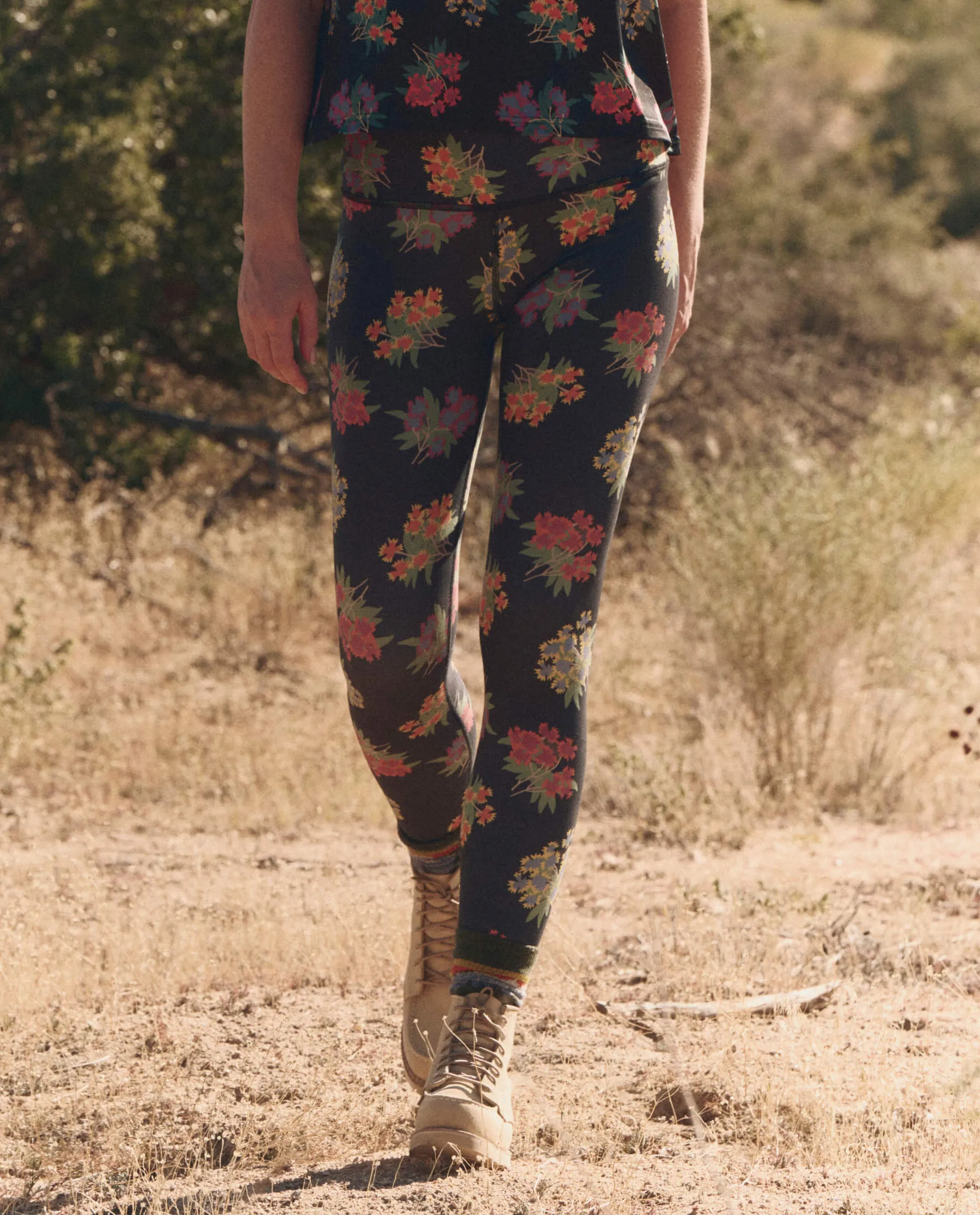 The Journey Legging. -- Black Palisade Floral sold by THE GREAT. product image thumbnail 2