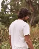 The Men's Slim Tee. -- Washed White sold by THE GREAT.