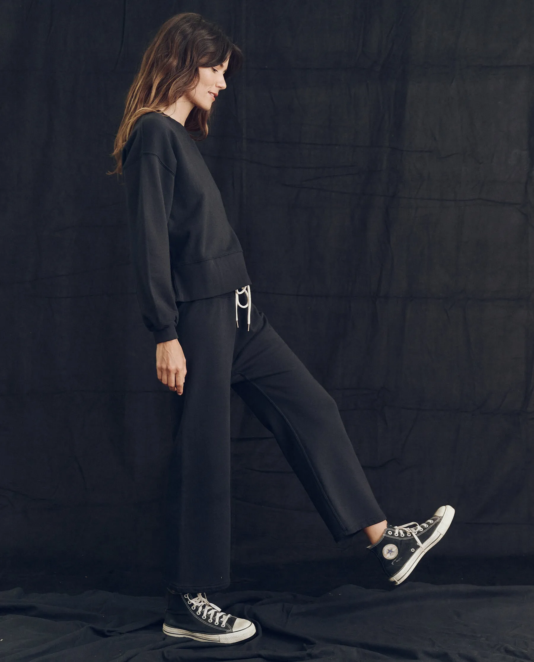 The League Sweatshirt. -- Almost Black sold by THE GREAT. product image thumbnail 4