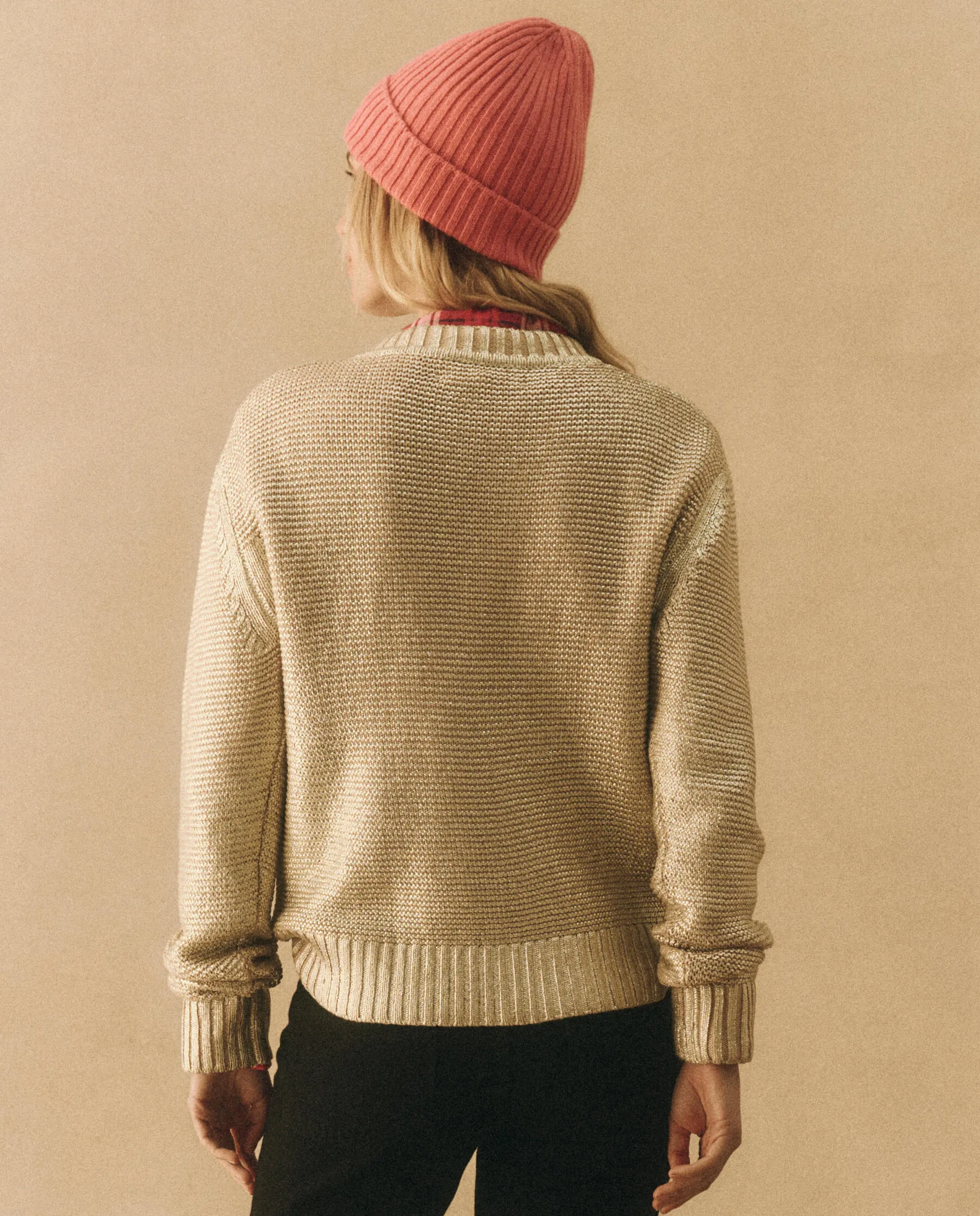 The Shrunken Pullover. -- Shimmer sold by THE GREAT. product image thumbnail 5