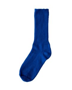 The Cashmere Sock. -- Bright Blue sold by THE GREAT.
