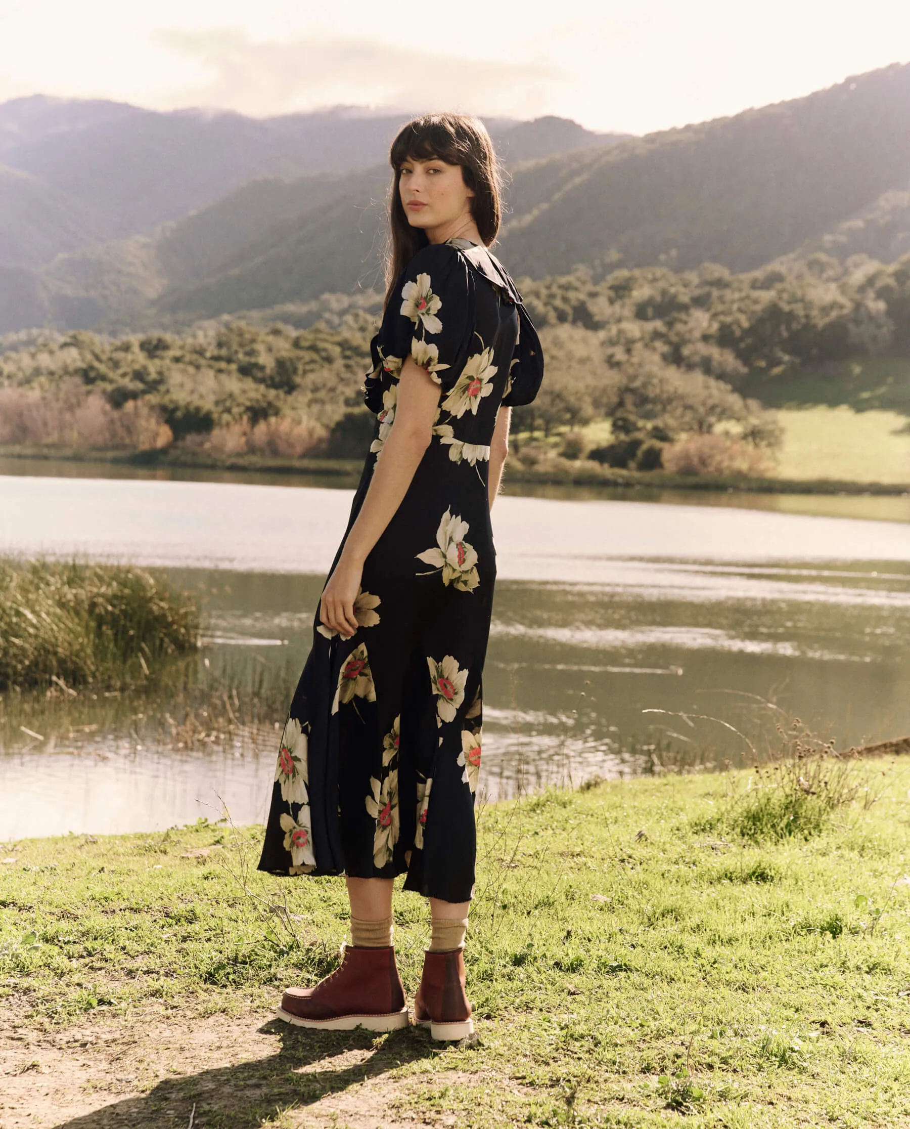 The Medley Dress. -- Relic Rose sold by THE GREAT. product image thumbnail 2