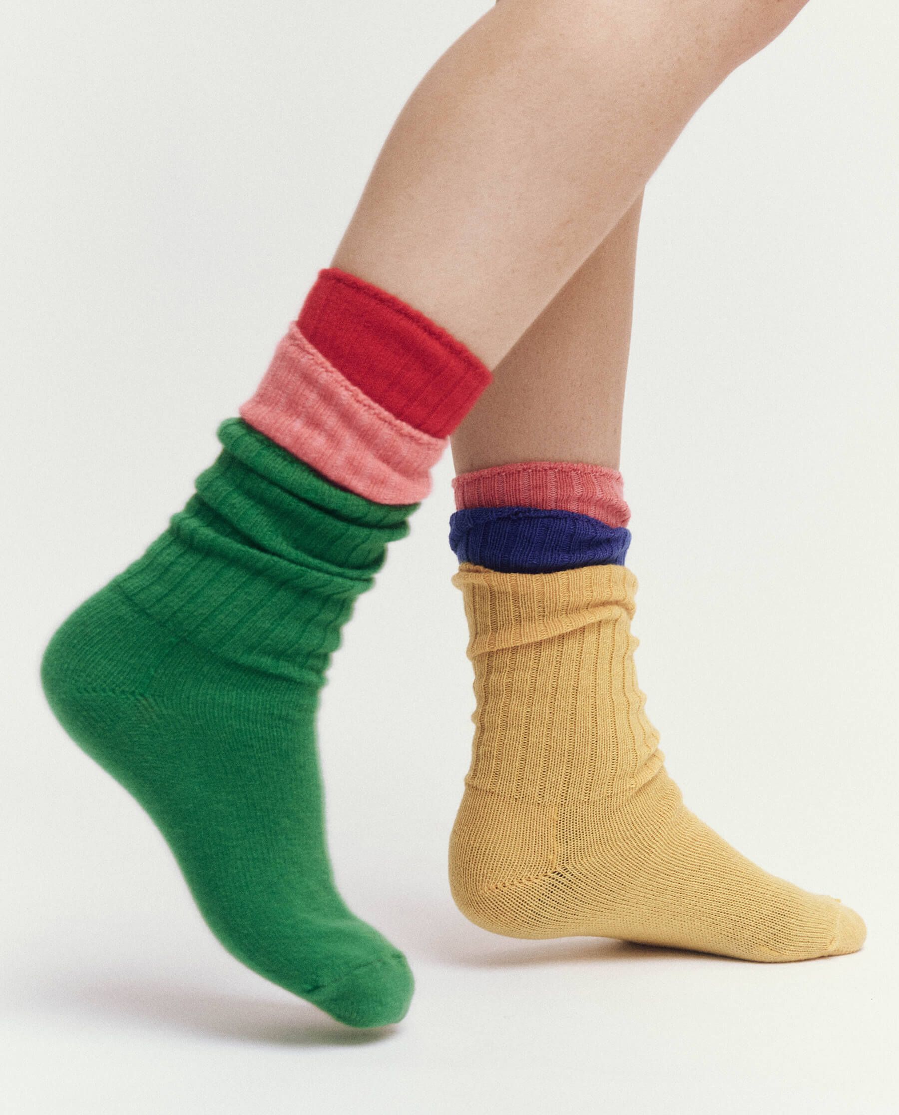 The Cashmere Sock. -- Bright Blue sold by THE GREAT. product image thumbnail 3