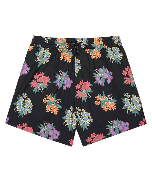 The Rover Short. -- Black Palisade Floral sold by THE GREAT.