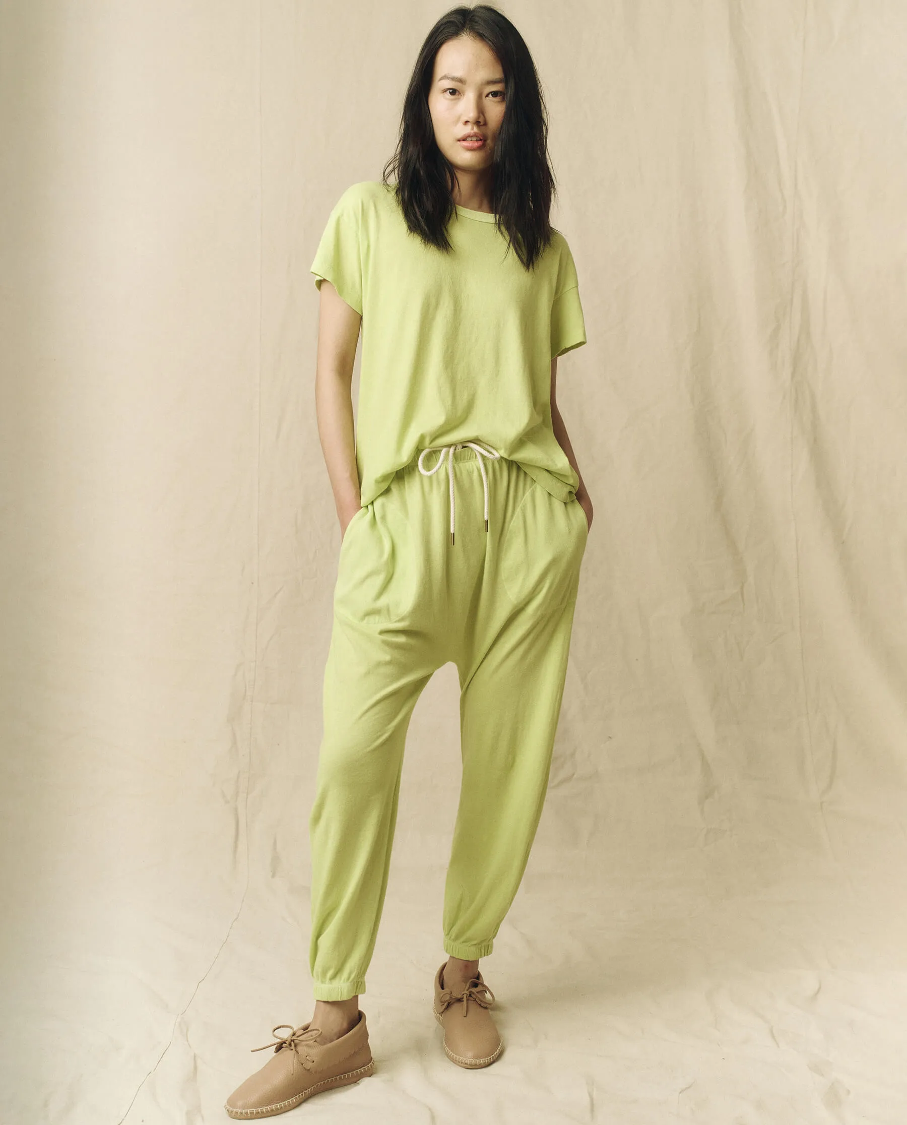 The Boxy Crew. Solid -- Lime Zest sold by THE GREAT. product image thumbnail 5