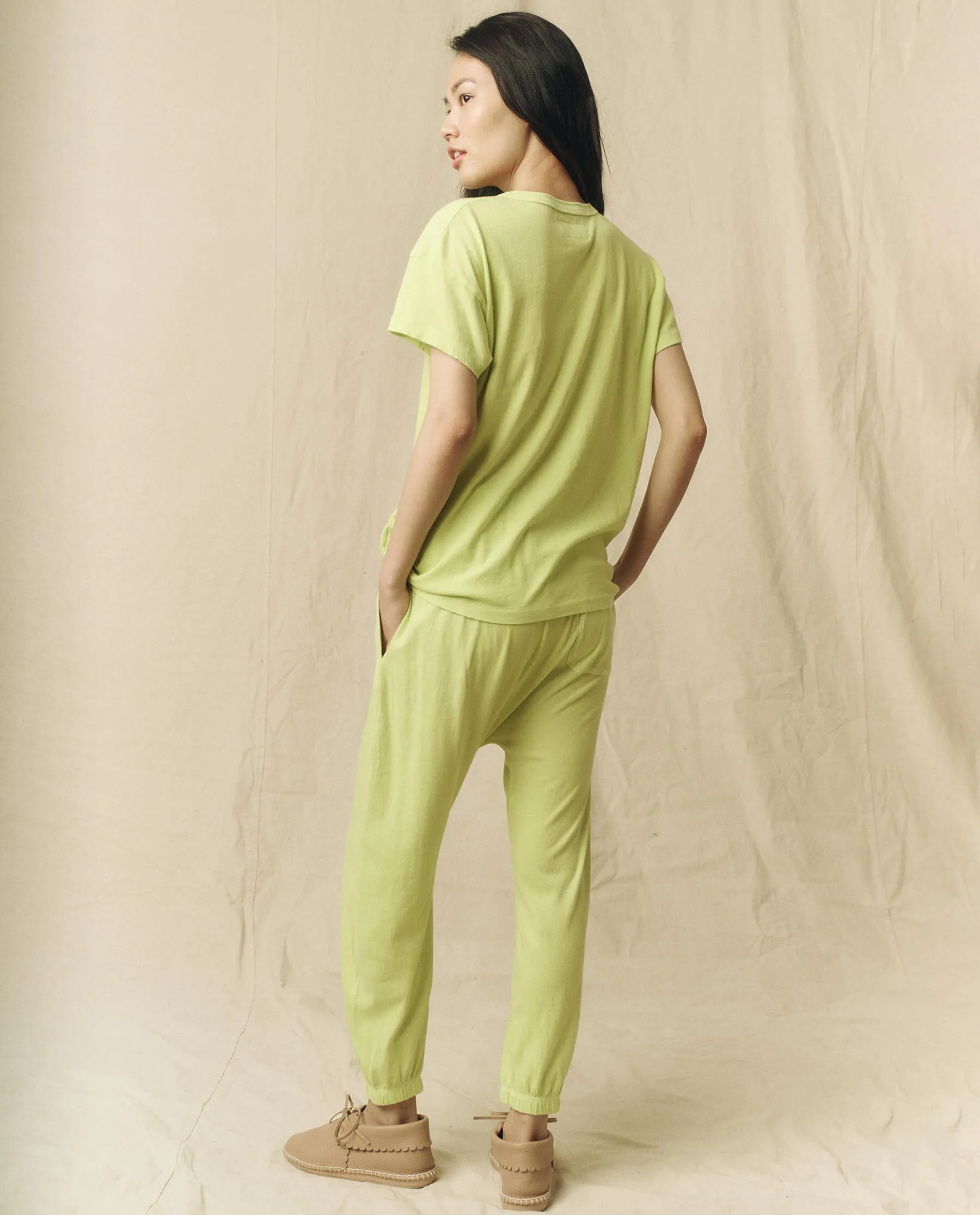 The Boxy Crew. Solid -- Lime Zest sold by THE GREAT. product image thumbnail 2