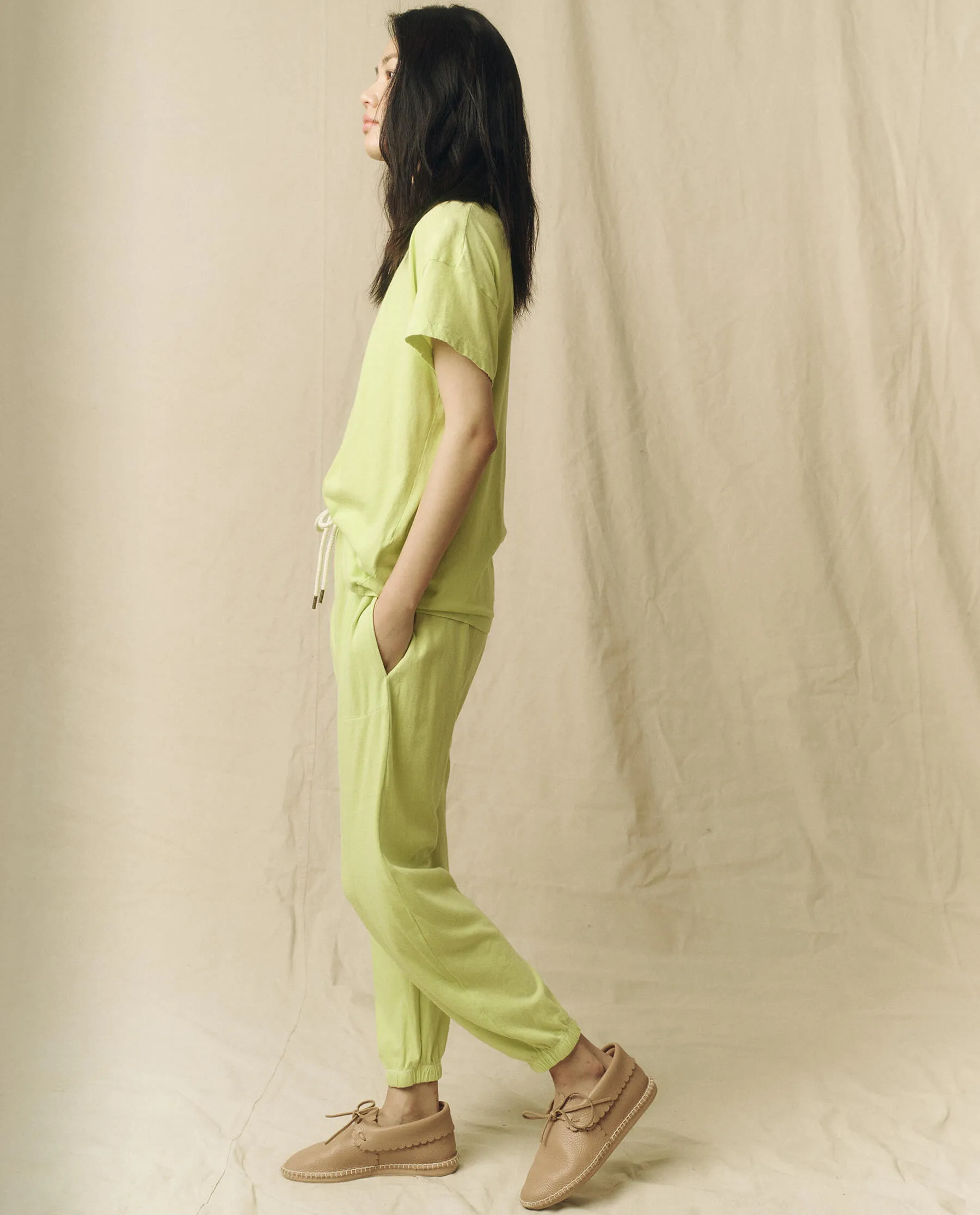 The Boxy Crew. Solid -- Lime Zest sold by THE GREAT. product image thumbnail 4