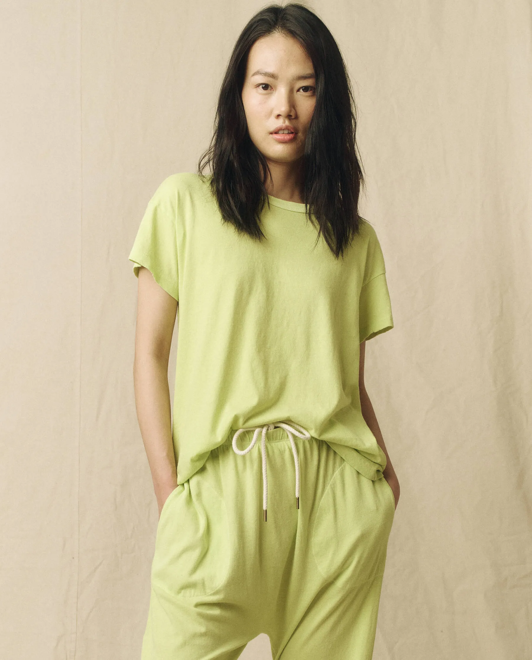 The Boxy Crew. Solid -- Lime Zest sold by THE GREAT.