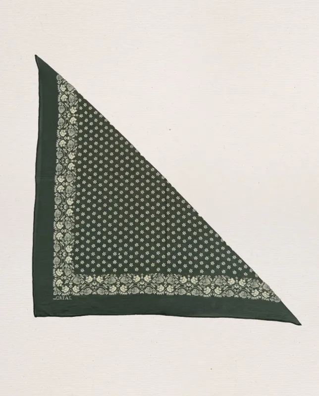 The Bandana. -- Small -- Army Green sold by THE GREAT.
