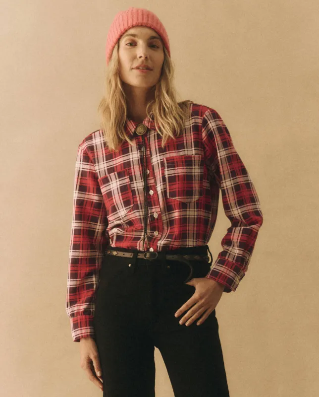 The Scouting Shirt. -- Fuchsia Plaid sold by THE GREAT.