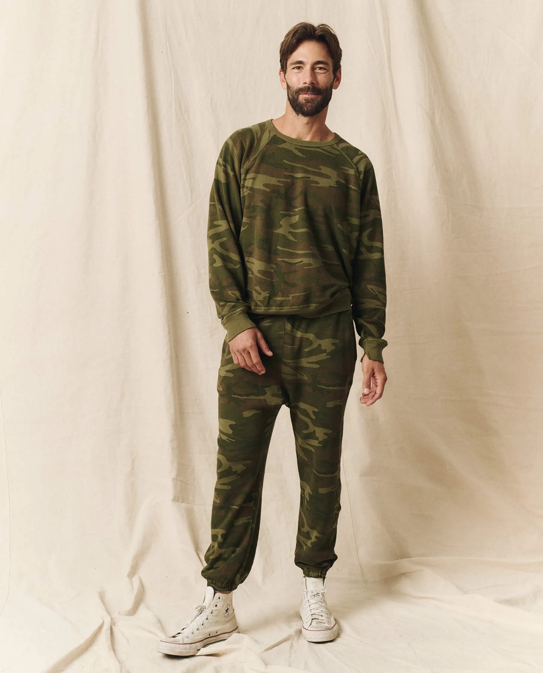 The Men's College Sweatshirt. -- Deep Woods Camo sold by THE GREAT. product image thumbnail 3