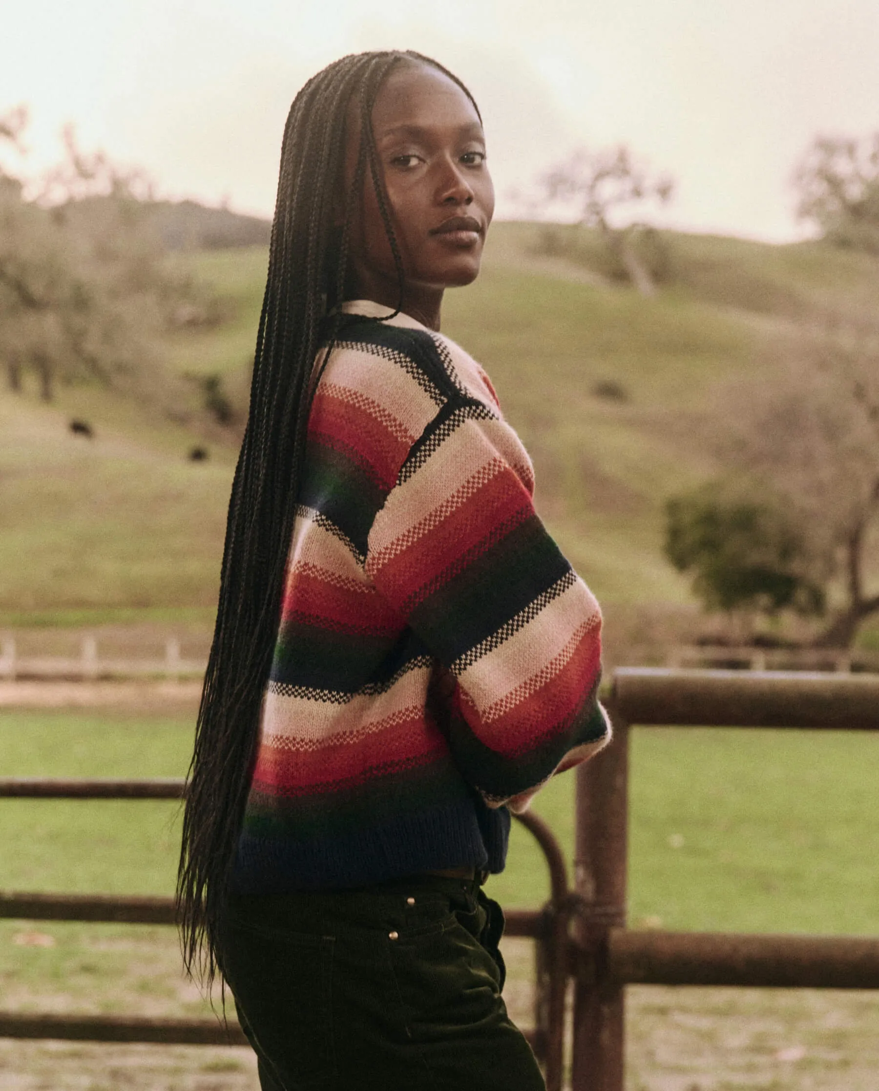 The Bubble Pullover. -- Reflection Stripe sold by THE GREAT. product image thumbnail 3