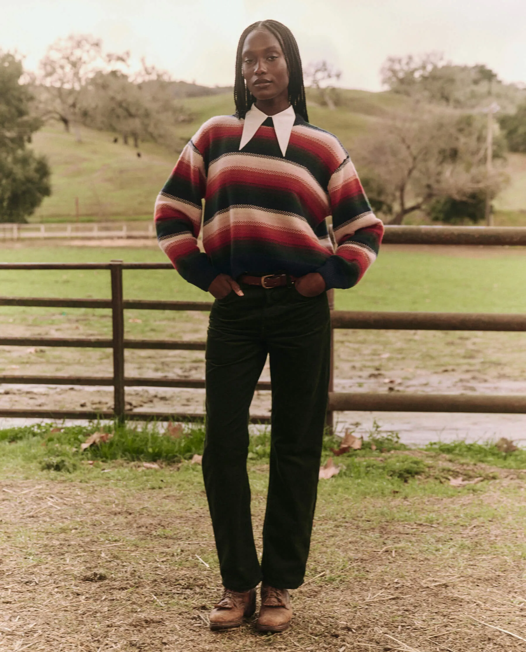 The Bubble Pullover. -- Reflection Stripe sold by THE GREAT. product image thumbnail 4