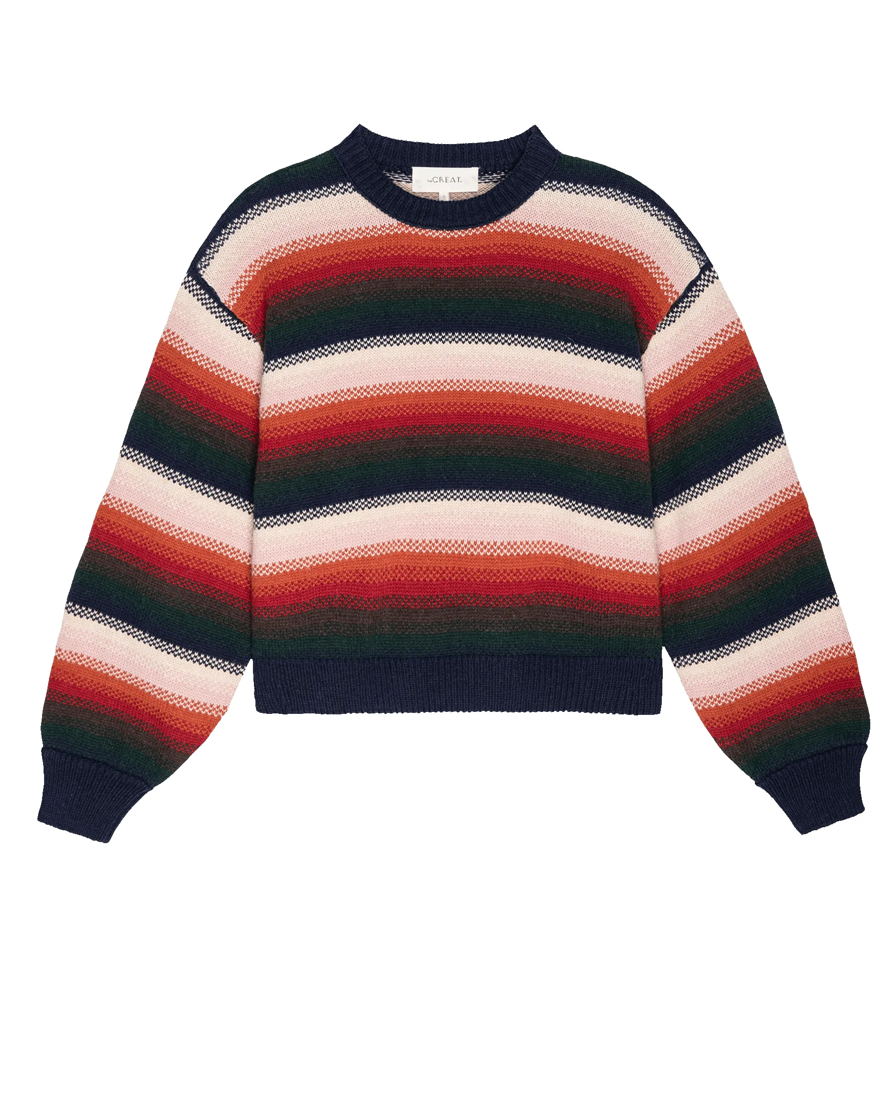 The Bubble Pullover. -- Reflection Stripe sold by THE GREAT. product image thumbnail 5