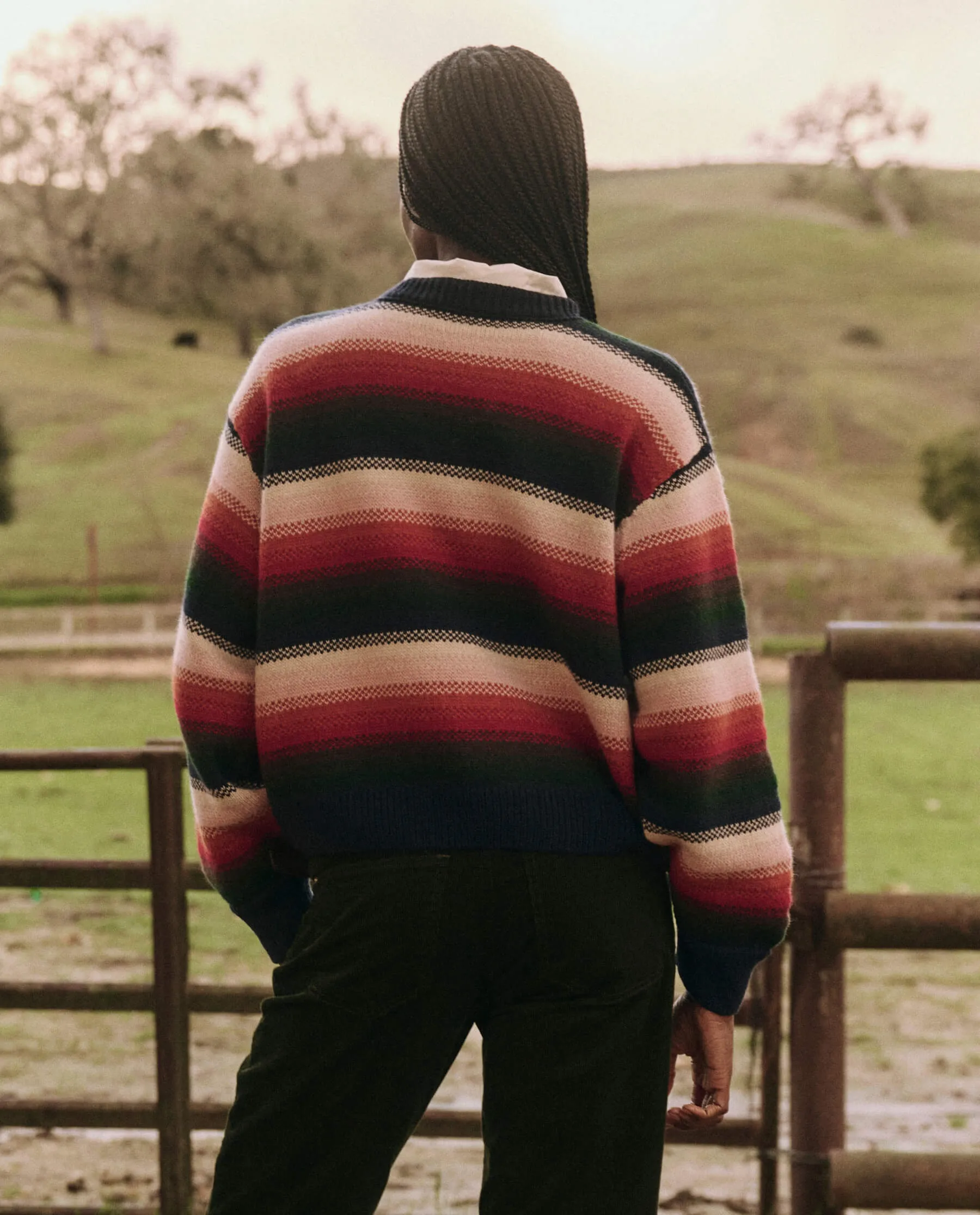 The Bubble Pullover. -- Reflection Stripe sold by THE GREAT. product image thumbnail 2
