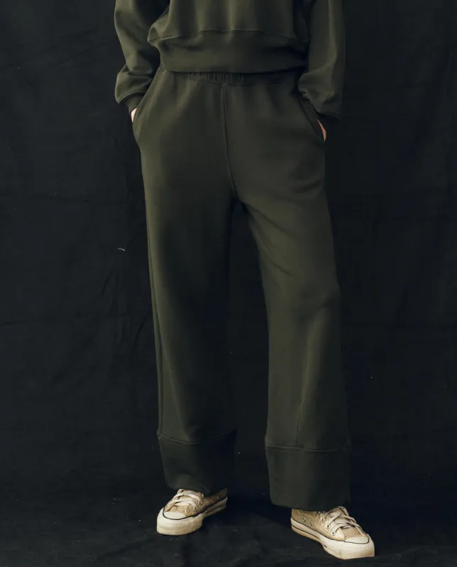 The Win Sweatpant. -- Woodland Green sold by THE GREAT.