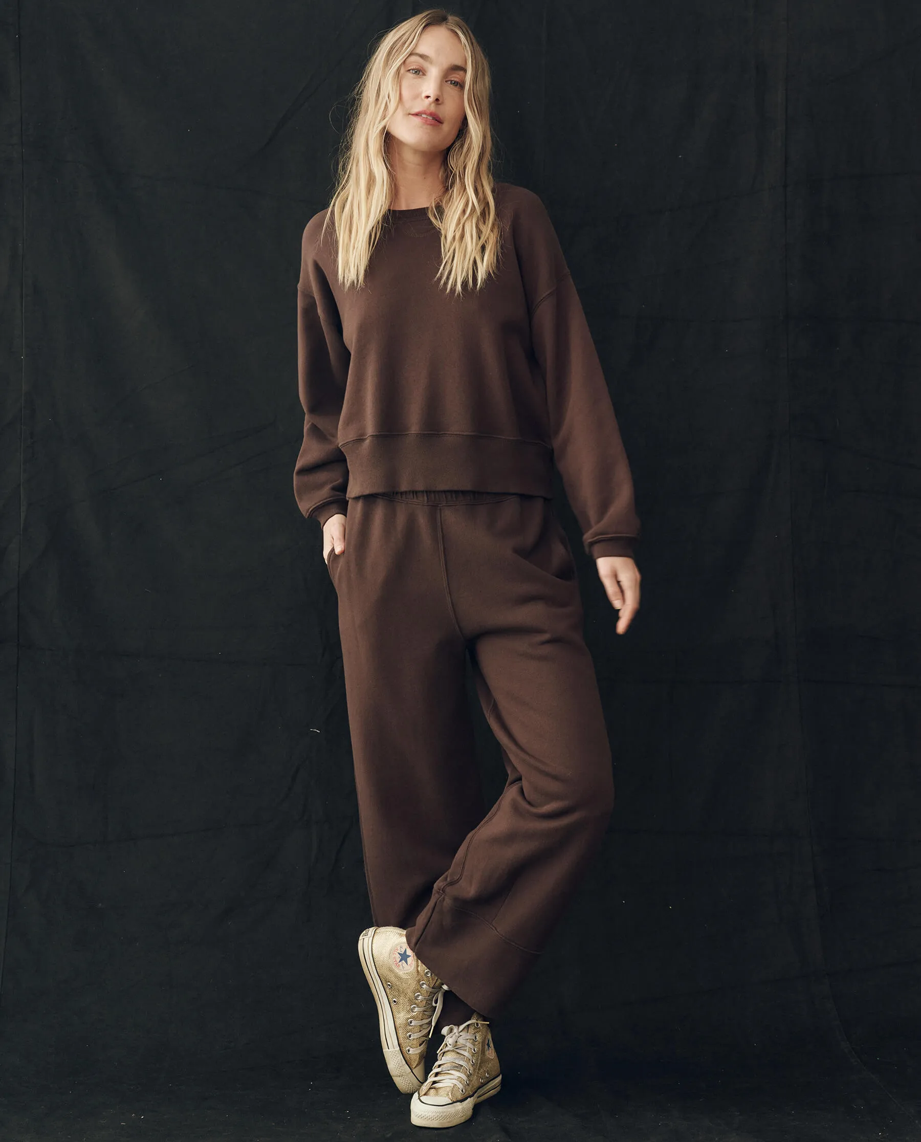 The League Sweatshirt. -- Driftwood sold by THE GREAT. product image thumbnail 4