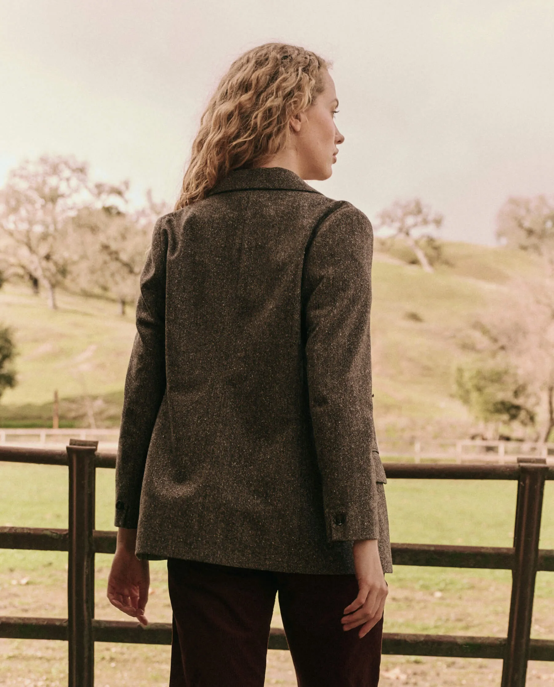 The Double-Breasted Blazer. -- Truffle sold by THE GREAT. product image thumbnail 2