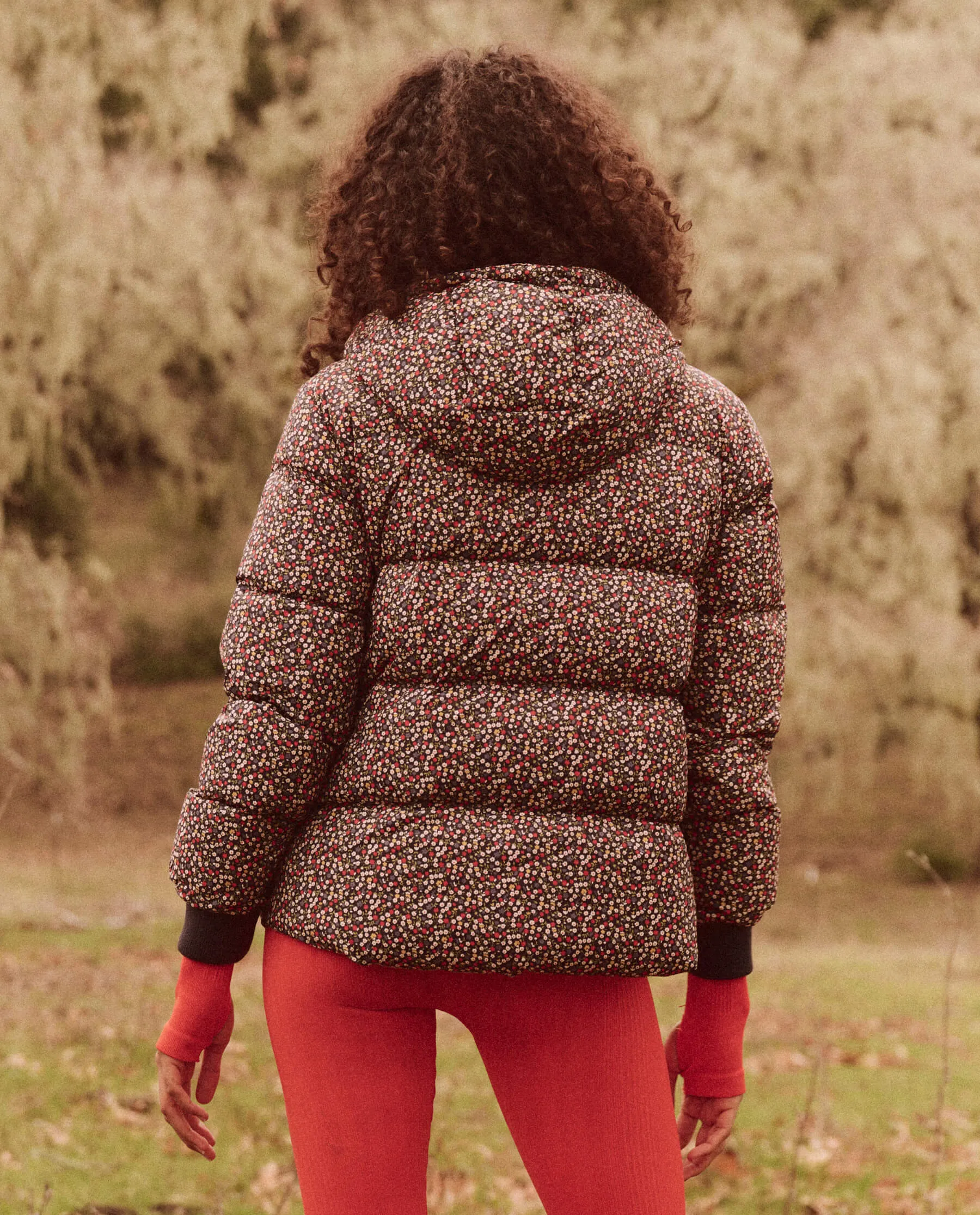 The Down Polar Puffer. -- Midnight Floral sold by THE GREAT. product image thumbnail 3