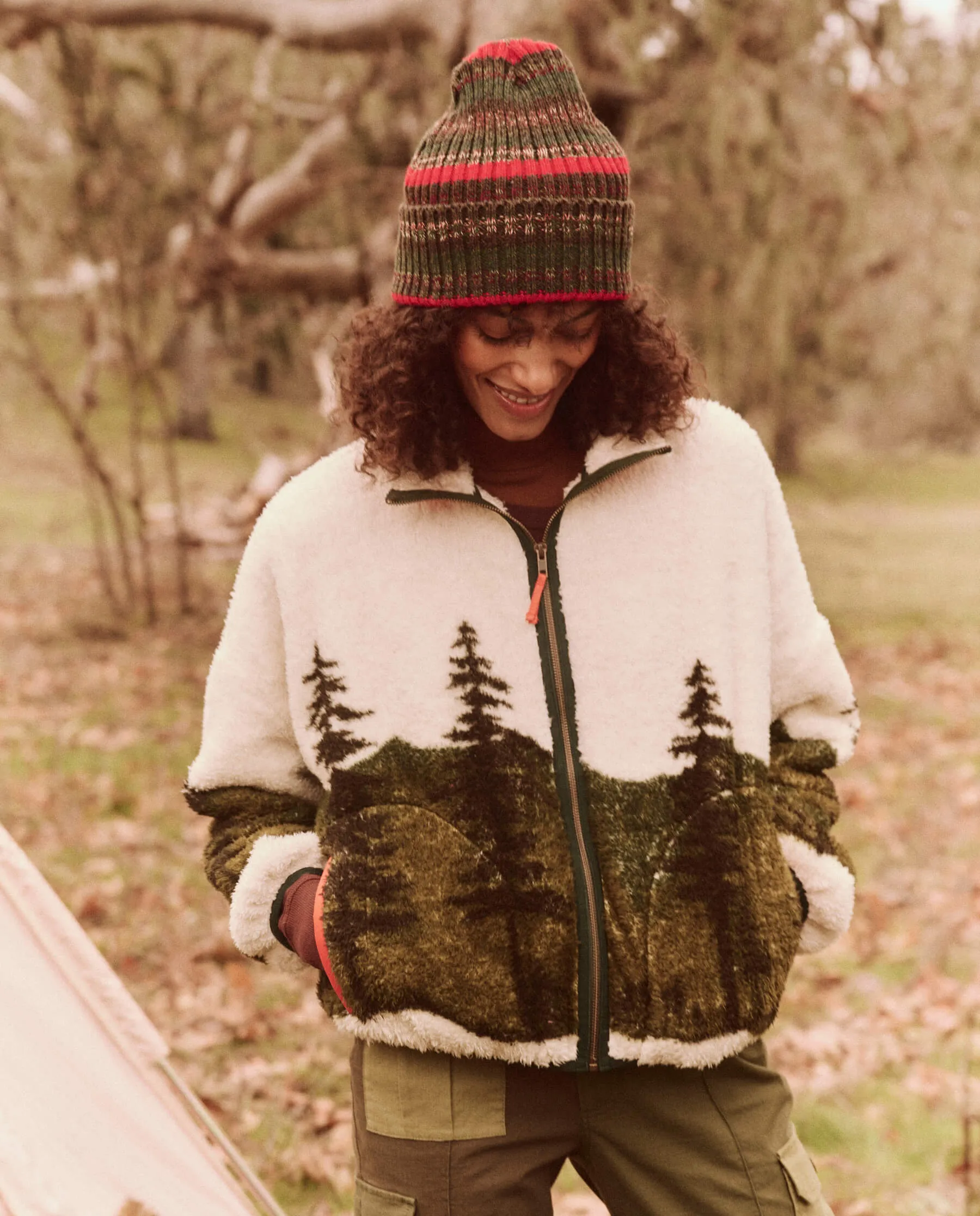 The Plush Terrain Full-Zip. -- Mountain View Landscape sold by THE GREAT.