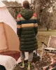 The Down Storm Puffer. -- Mountain View Multi Stripe sold by THE GREAT.
