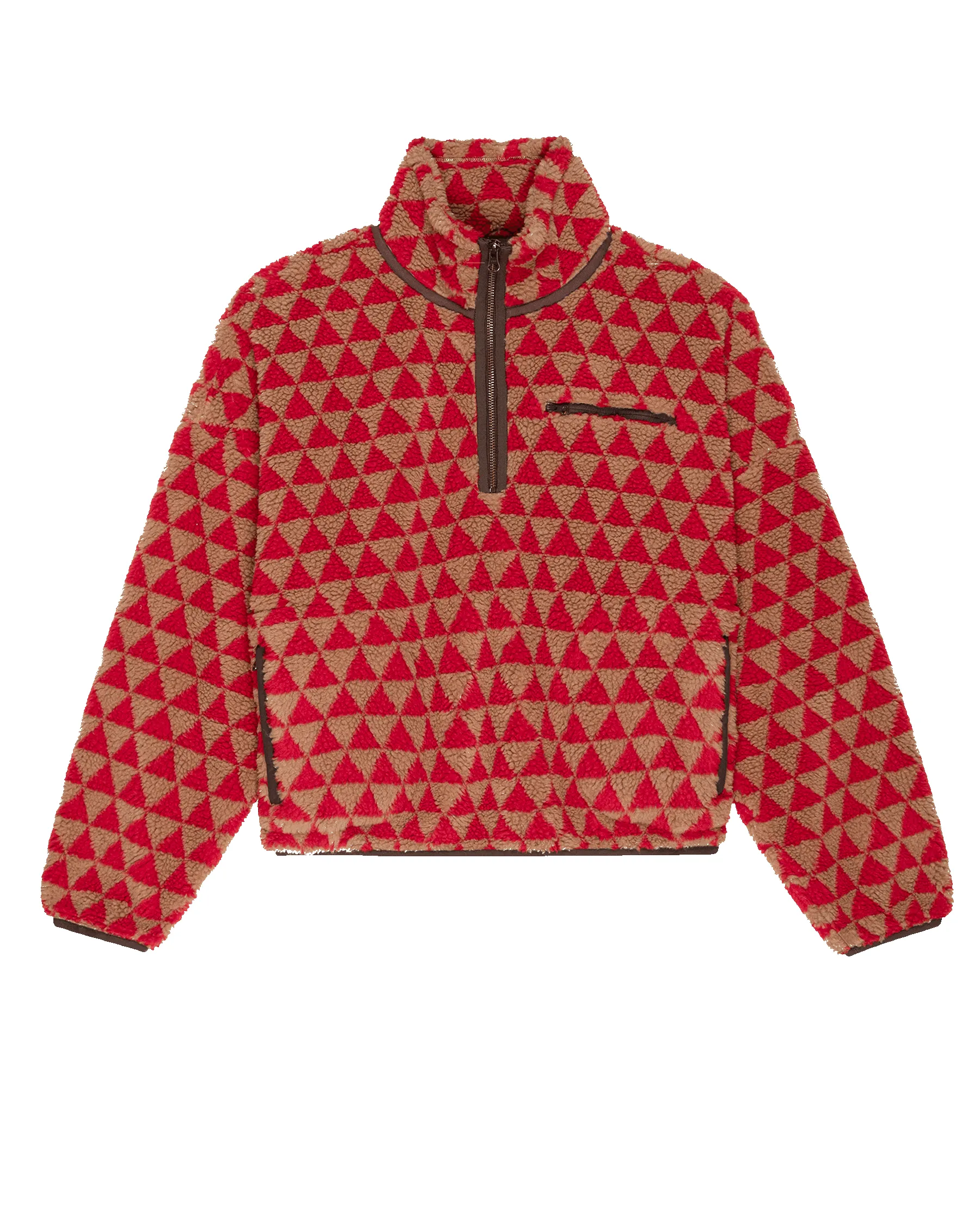 The Plush Terrain Half-Zip. -- Poppy Geo sold by THE GREAT. product image thumbnail 5