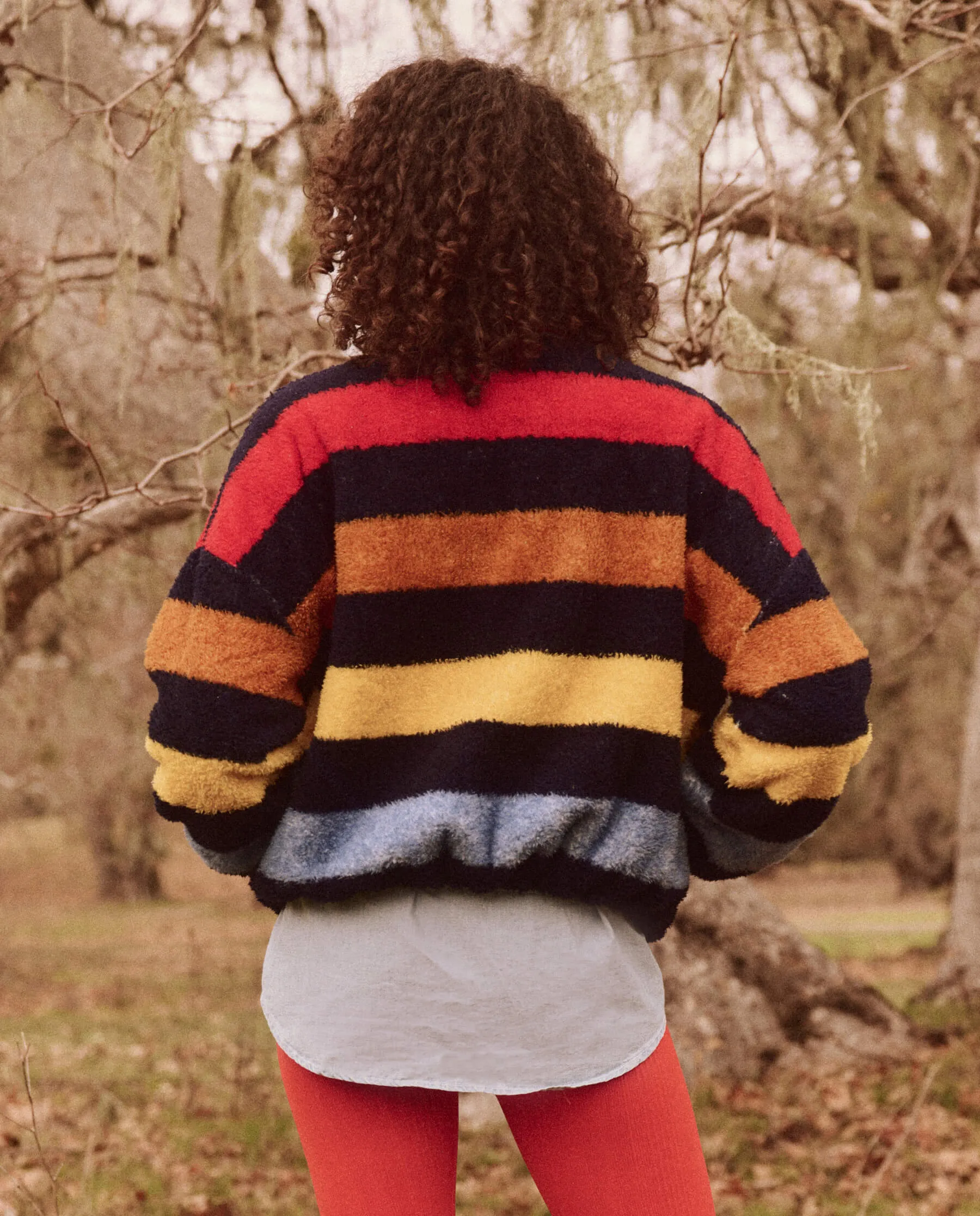 The Plush Terrain Full-Zip. -- Canoe Stripe sold by THE GREAT. product image thumbnail 3