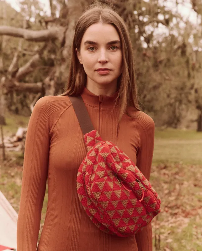 The Plush Hip-Pack. -- Poppy Geo sold by THE GREAT.