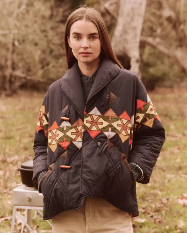 The Cropped Wanderer Puffer. -- Midnight Patchwork made by THE GREAT.