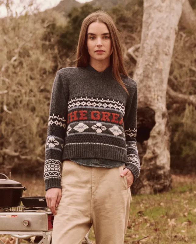 The Classic Crew Sweater. -- Deep Sky Fair Isle sold by THE GREAT.