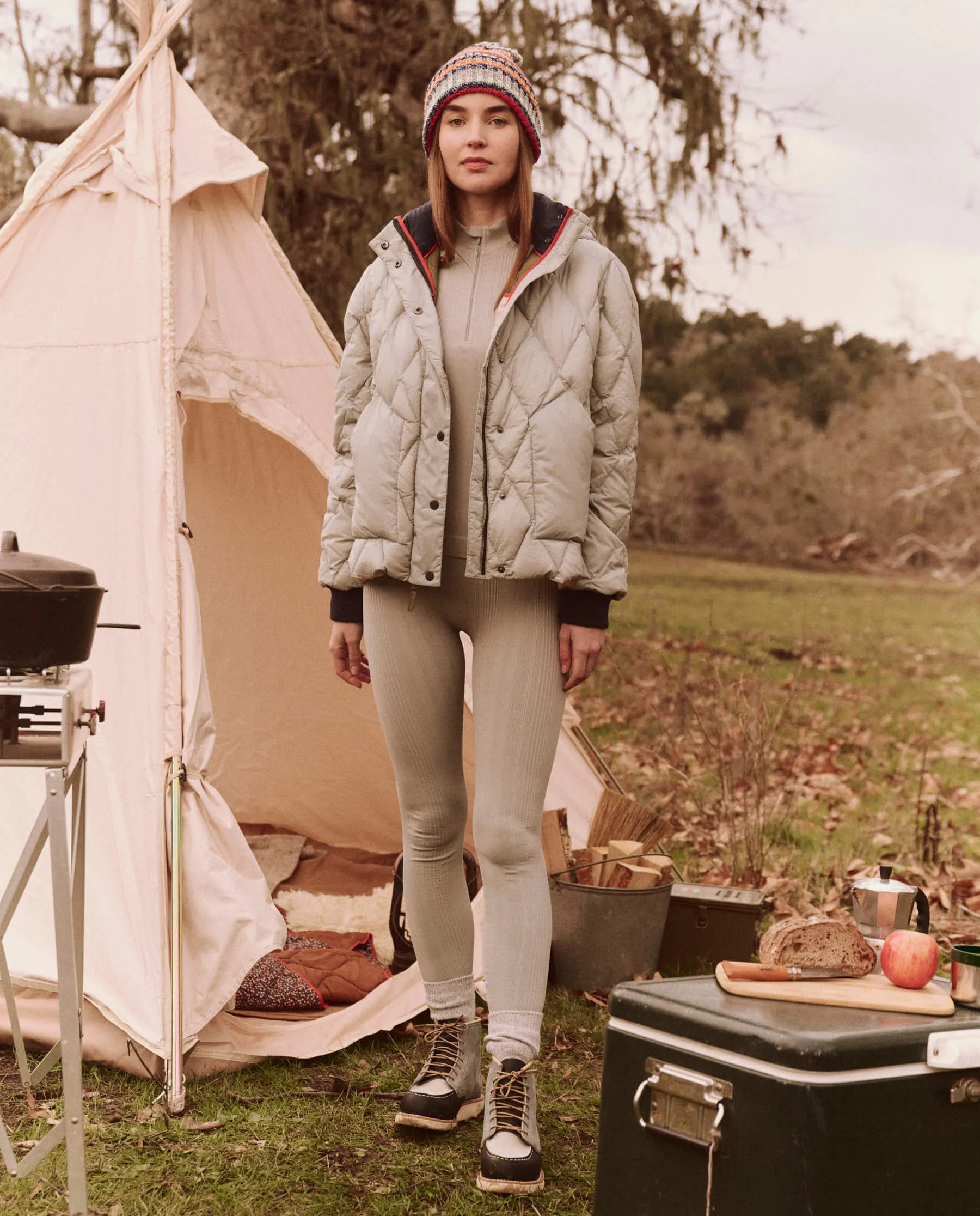 The Down Polar Puffer. -- Morning Fog Landscape sold by THE GREAT. product image thumbnail 4