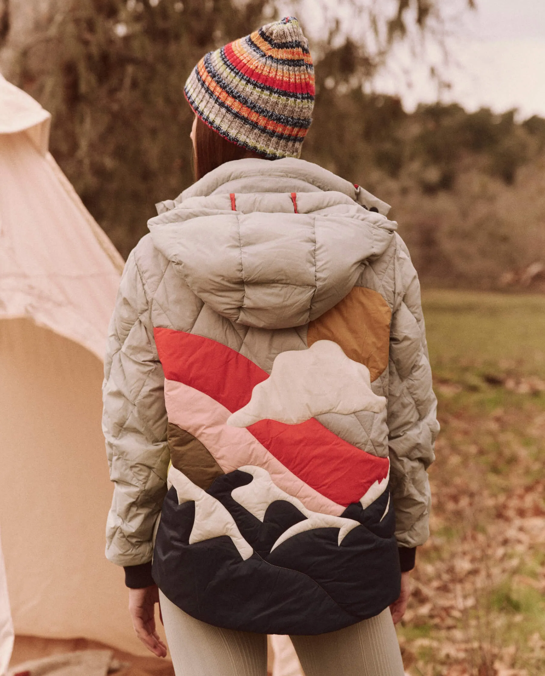 The Down Polar Puffer. -- Morning Fog Landscape sold by THE GREAT.