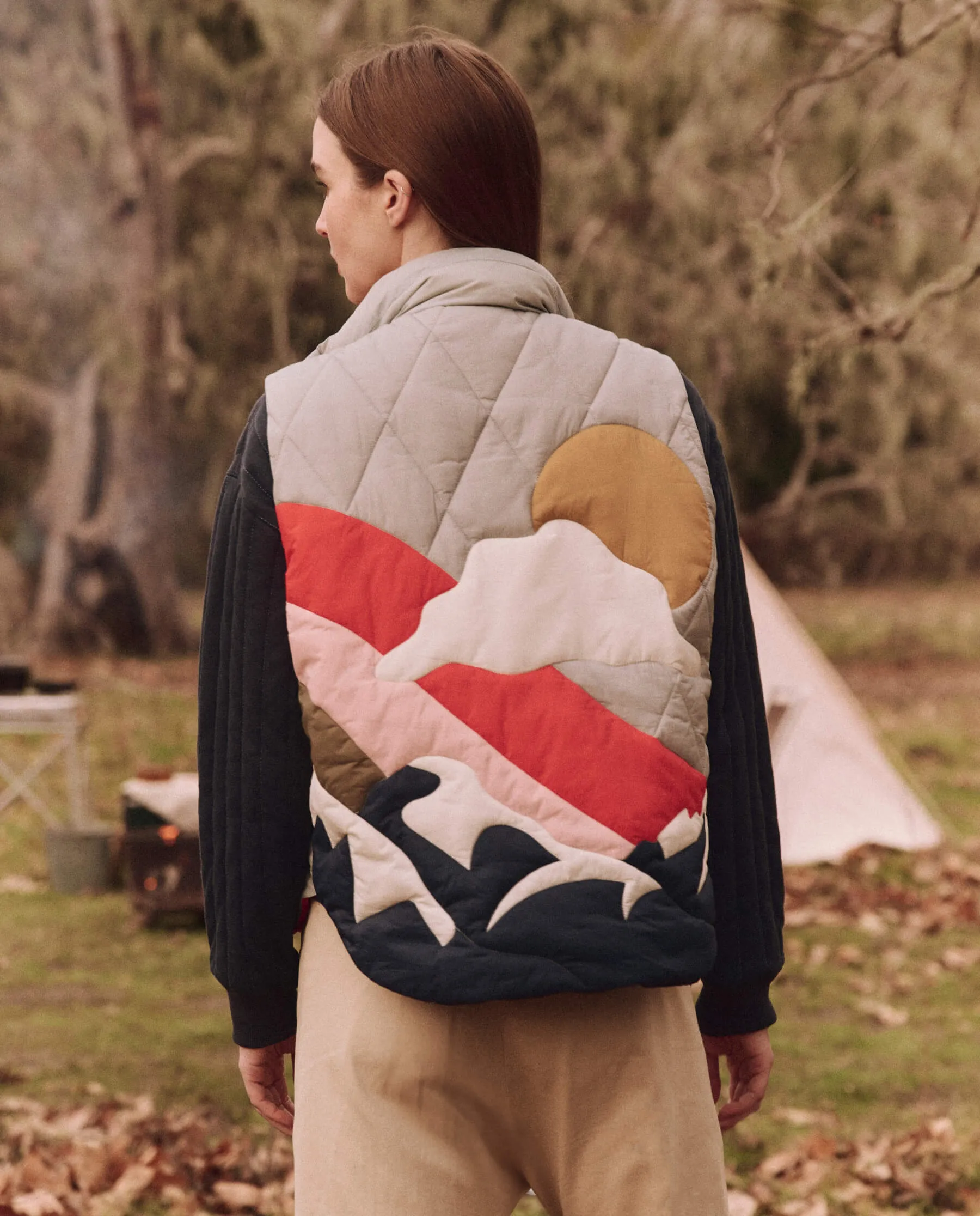 The Down Polar Vest. -- Morning Fog Landscape sold by THE GREAT. product image thumbnail 2