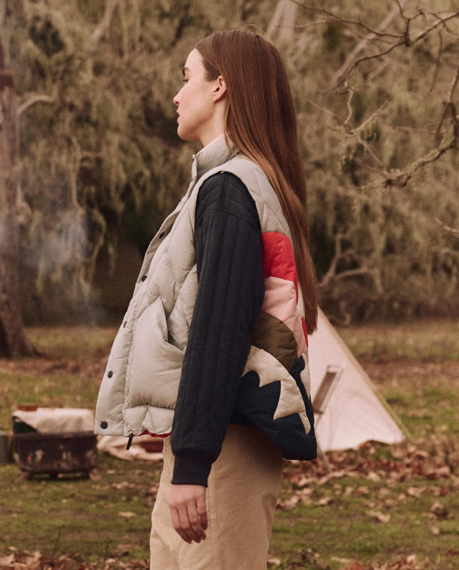 The Down Polar Vest. -- Morning Fog Landscape sold by THE GREAT. product image thumbnail 3