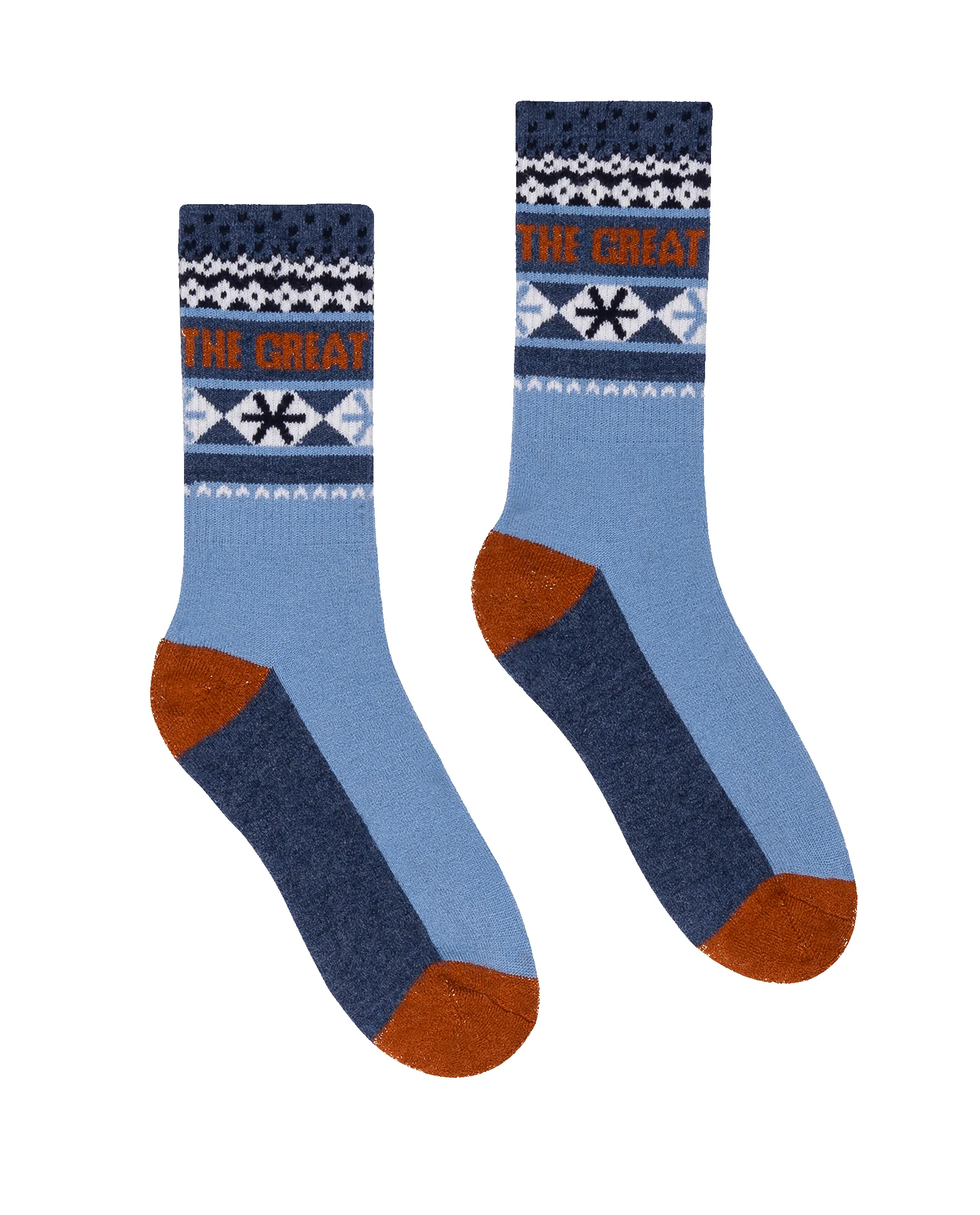 The Ridge Runner Sock. -- Deep Sky Fair Isle sold by THE GREAT. product image thumbnail 3