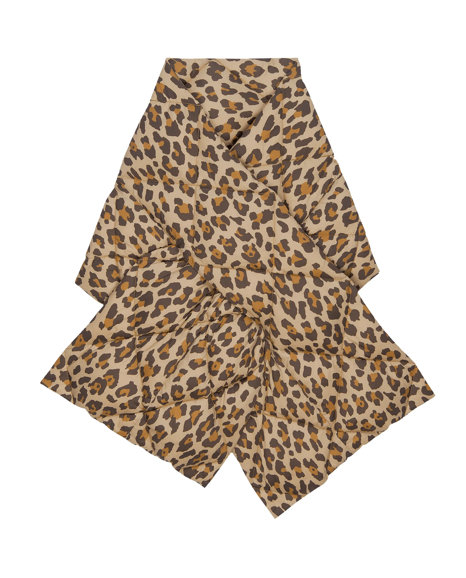 The Down Quilted Puffer Scarf. -- Snow Leopard sold by THE GREAT. product image thumbnail 3