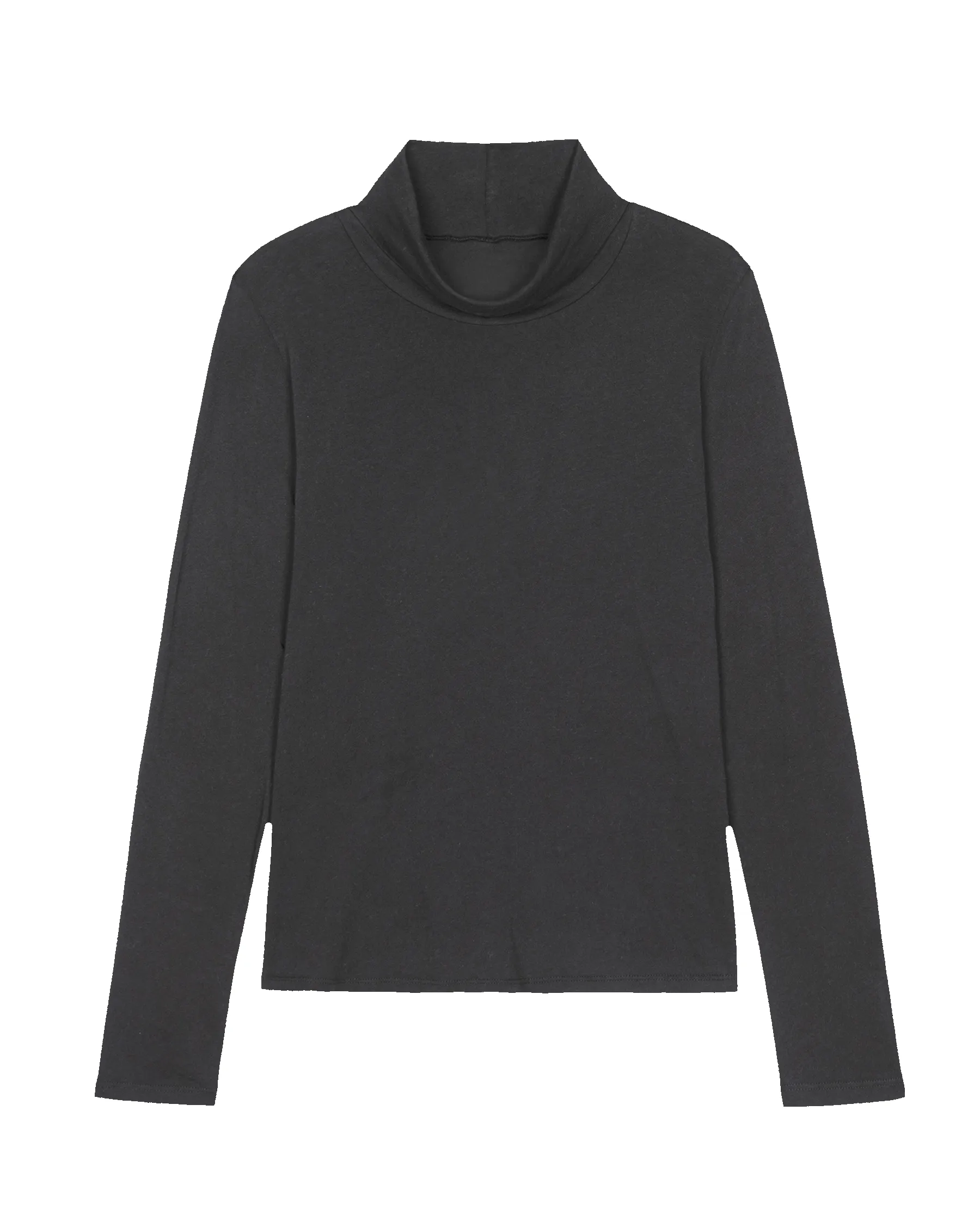 The Turtleneck. Solid -- Almost Black sold by THE GREAT. product image thumbnail 5