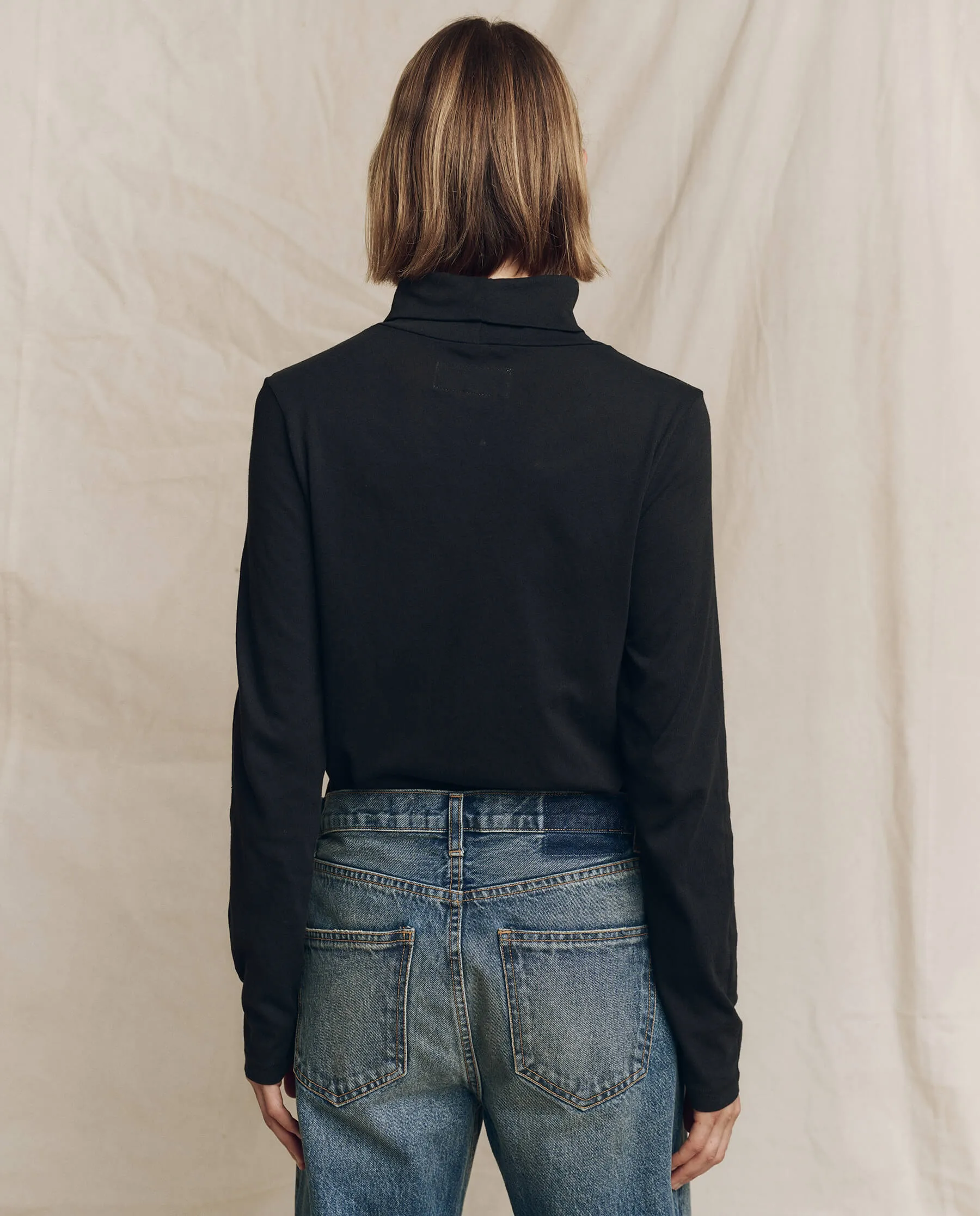 The Turtleneck. Solid -- Almost Black sold by THE GREAT. product image thumbnail 2