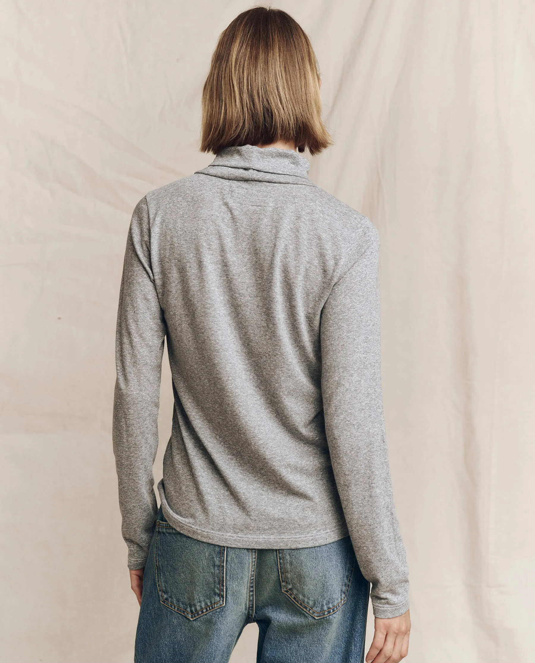 The Turtleneck. Solid -- Heather Grey sold by THE GREAT. product image thumbnail 2