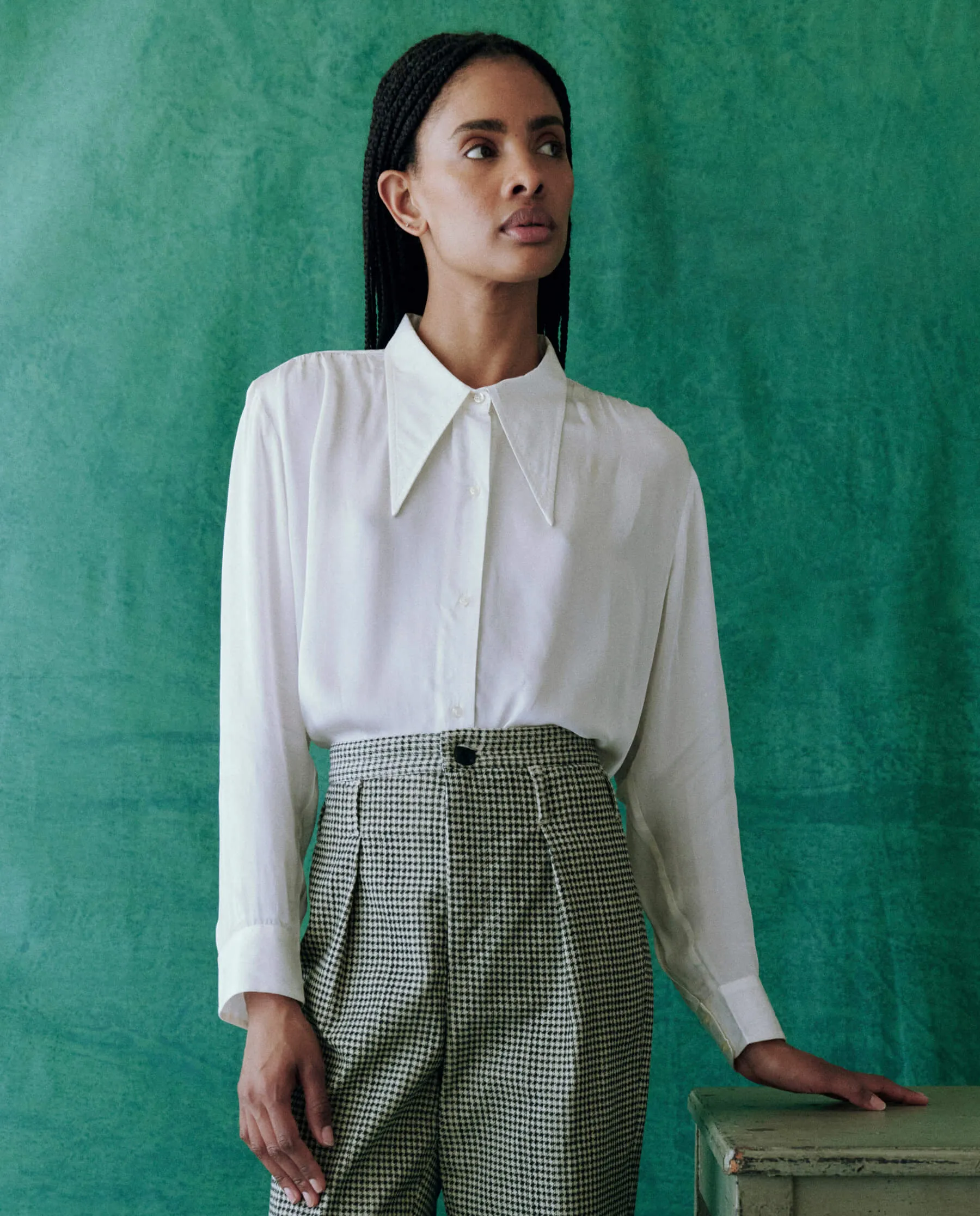 The Theater Top. -- White sold by THE GREAT. product image thumbnail 2