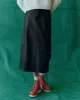 The Leather Column Skirt. -- Black sold by THE GREAT.