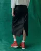 The Leather Column Skirt. -- Black sold by THE GREAT.