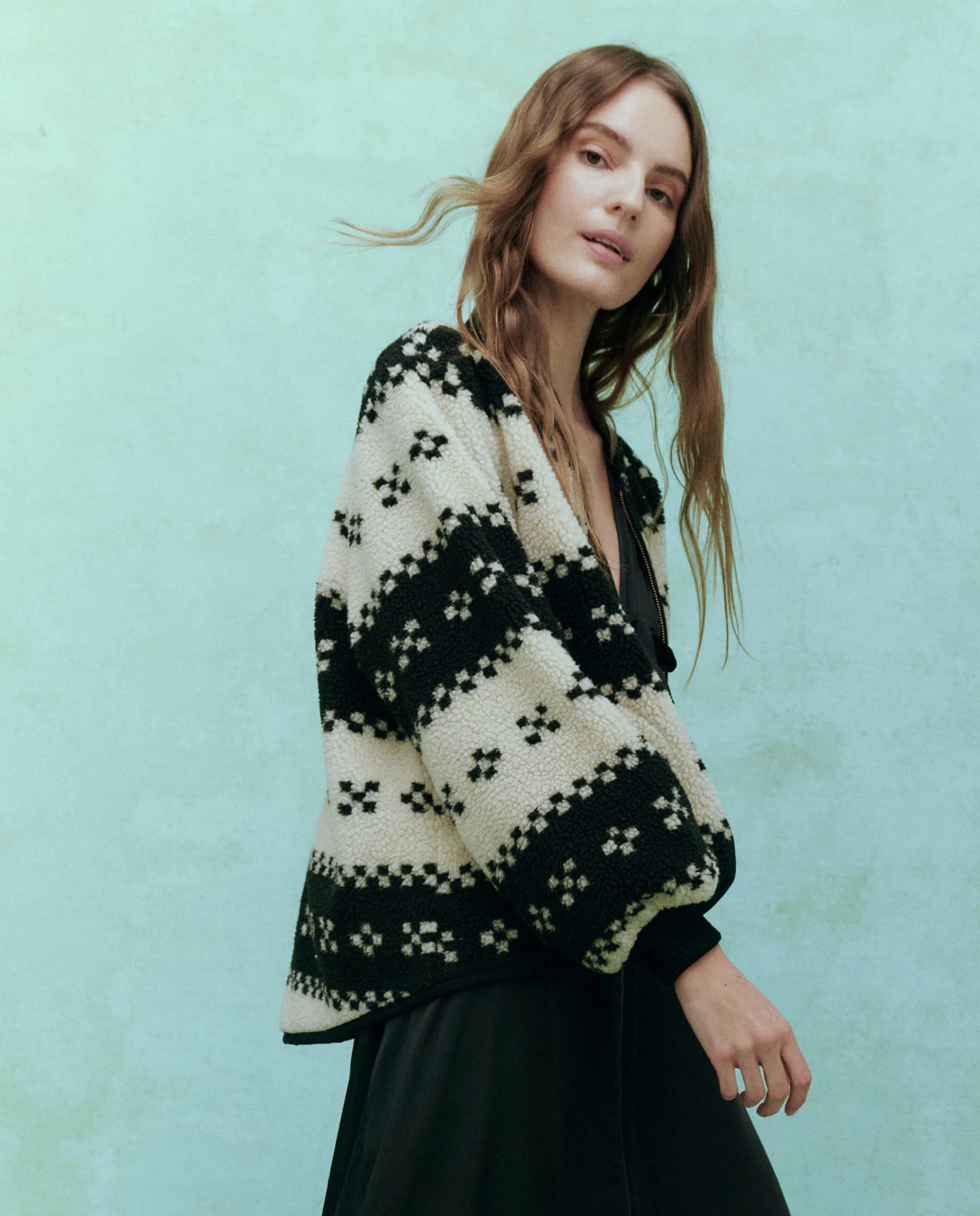 The Plush Bomber. -- Black Geo sold by THE GREAT. product image thumbnail 3