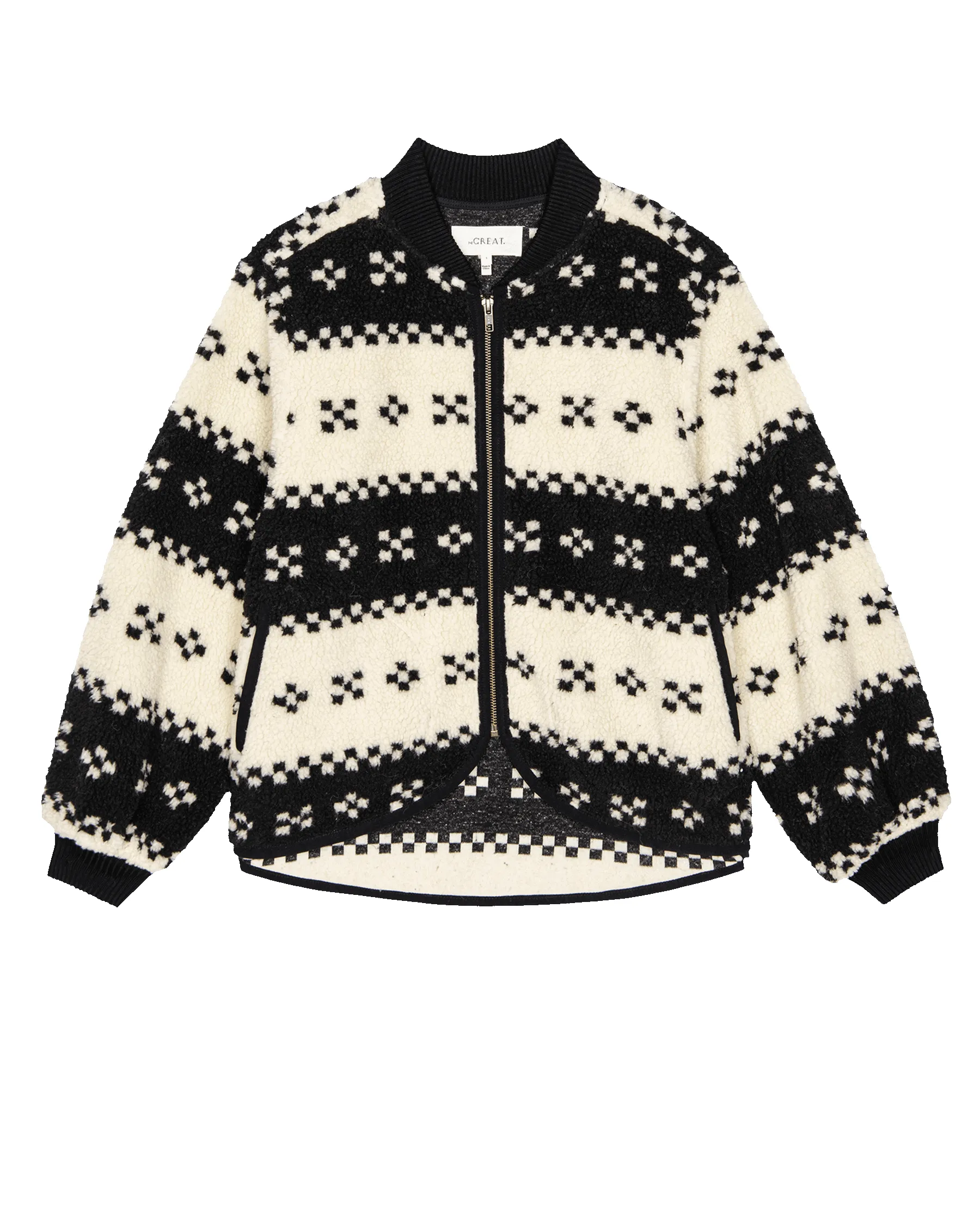 The Plush Bomber. -- Black Geo sold by THE GREAT. product image thumbnail 5