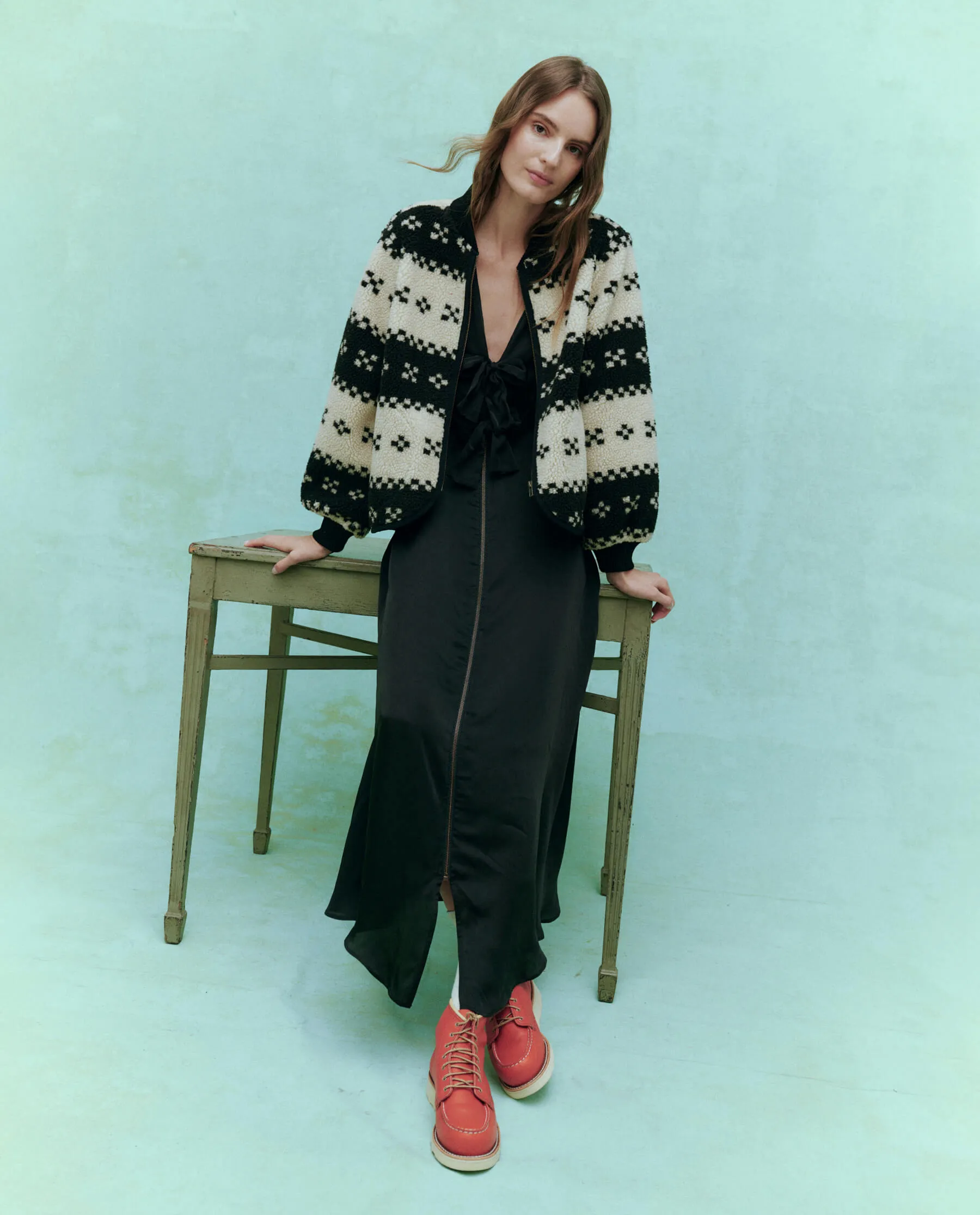 The Plush Bomber. -- Black Geo sold by THE GREAT. product image thumbnail 4