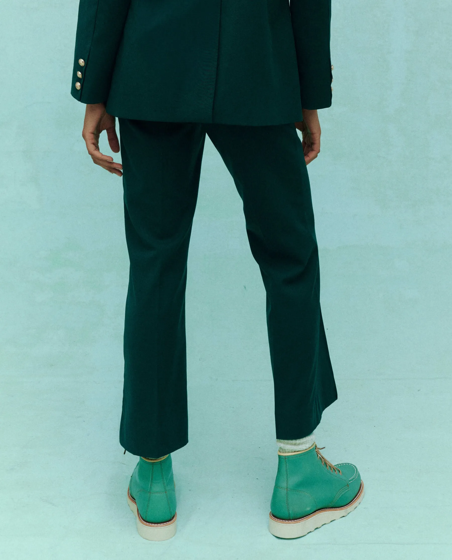 The Prim Trouser. -- Winter Pine sold by THE GREAT. product image thumbnail 3