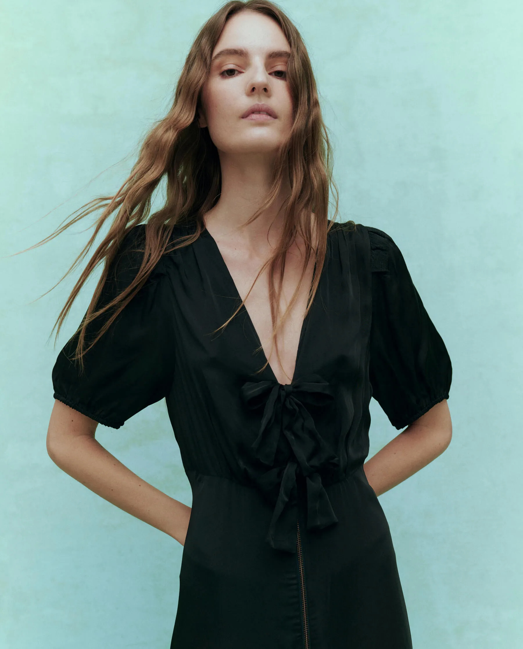 The Gilded Dress. -- Black sold by THE GREAT. product image thumbnail 4