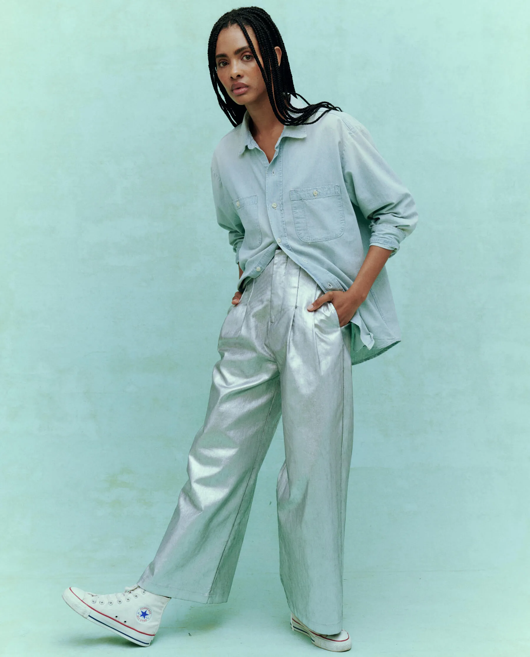 The Sculpted Trouser. -- Silver sold by THE GREAT. product image thumbnail 4